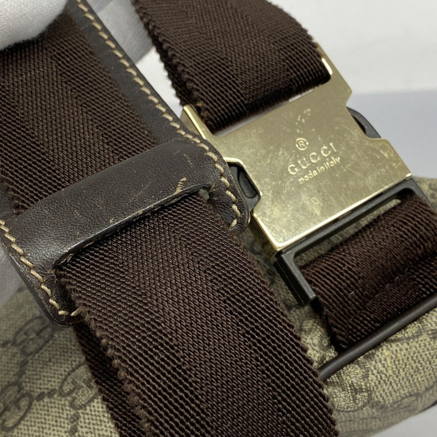 Gucci Brown Pvc Fanny Pack