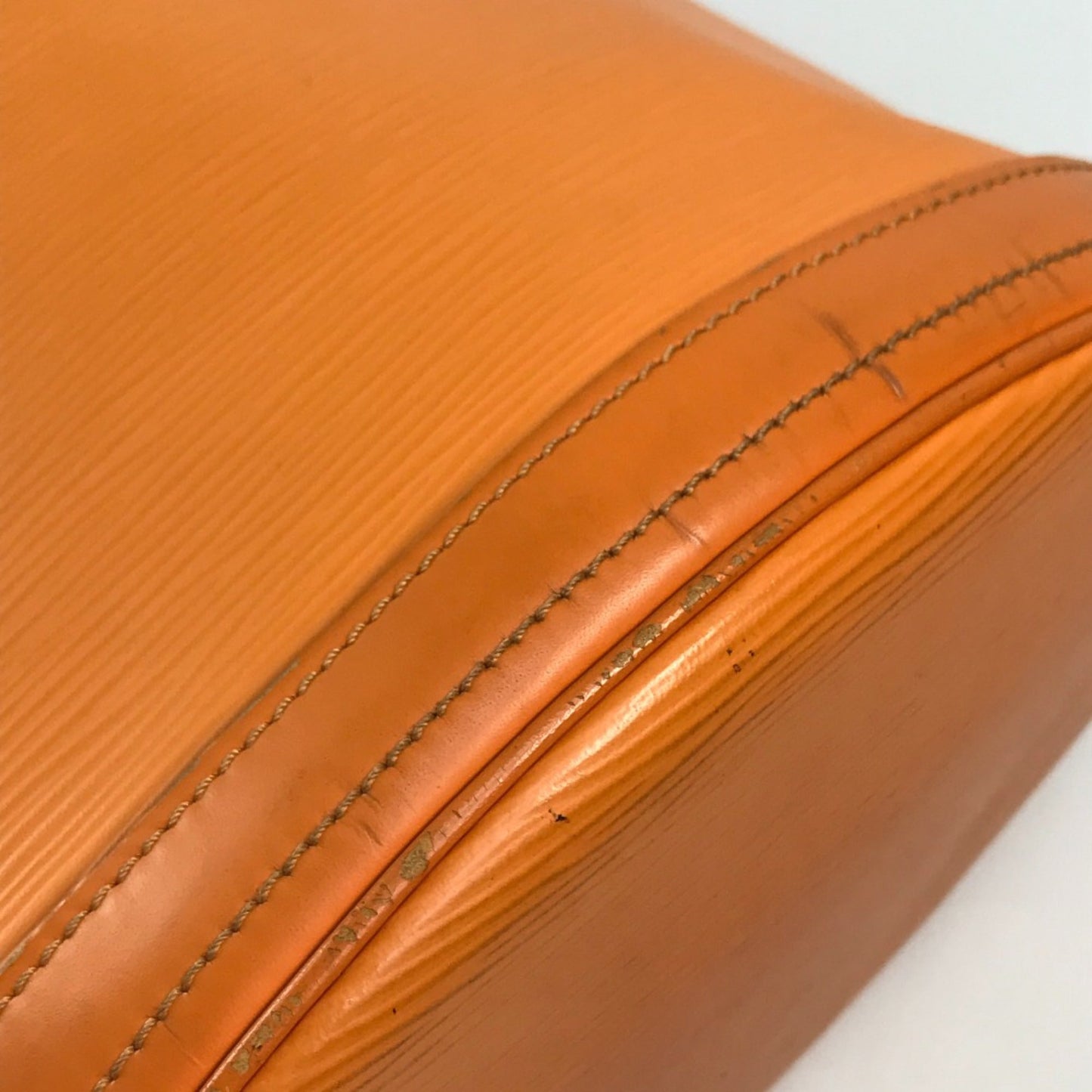 Louis Vuitton Orange Leather Shoulder Bag