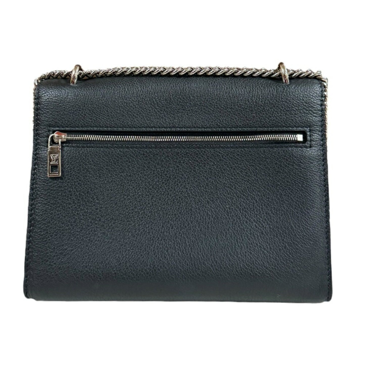 Louis Vuitton Black Leather Shoulder Bag