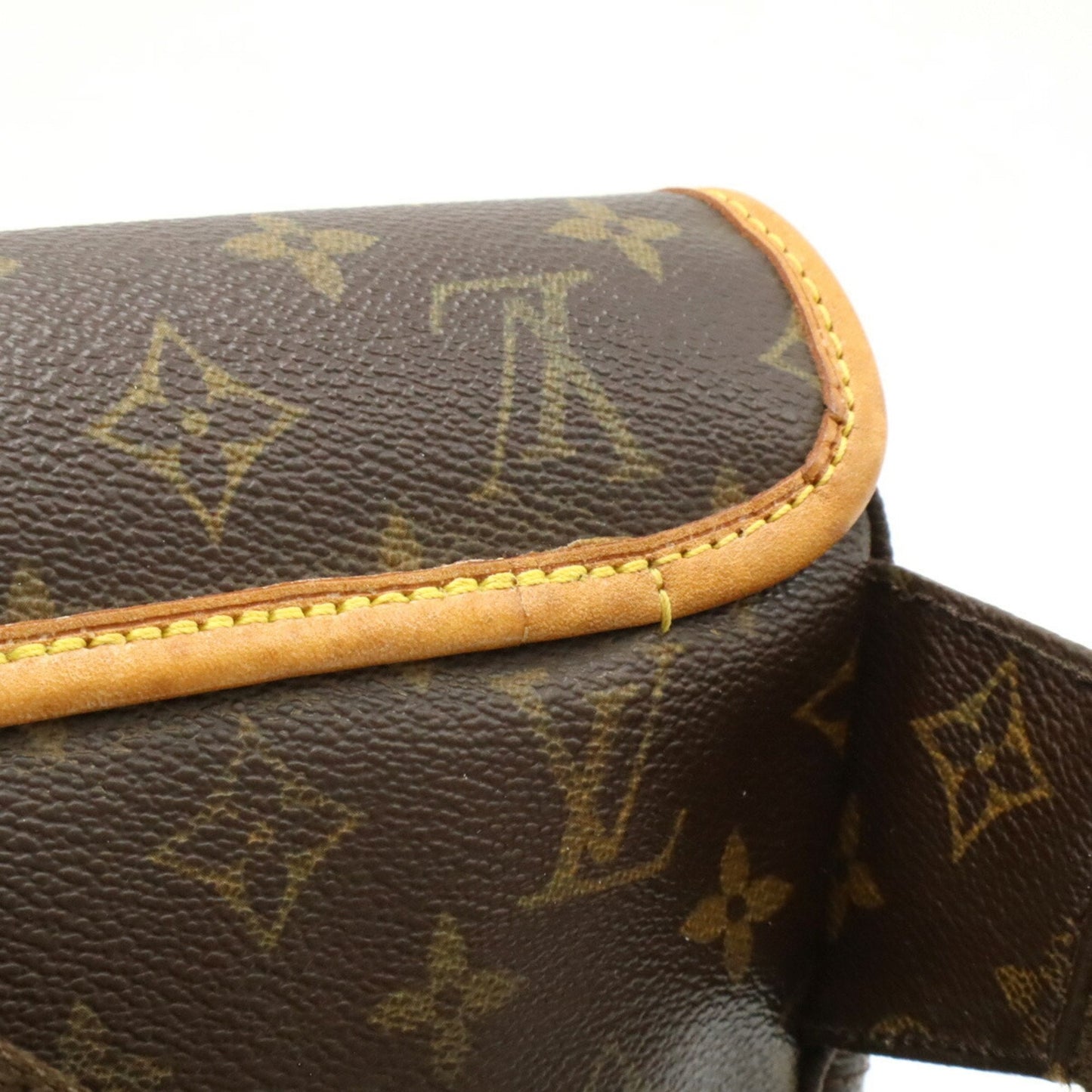 Louis Vuitton Brown Monogram Leather Shoulder Bag Sling Bag