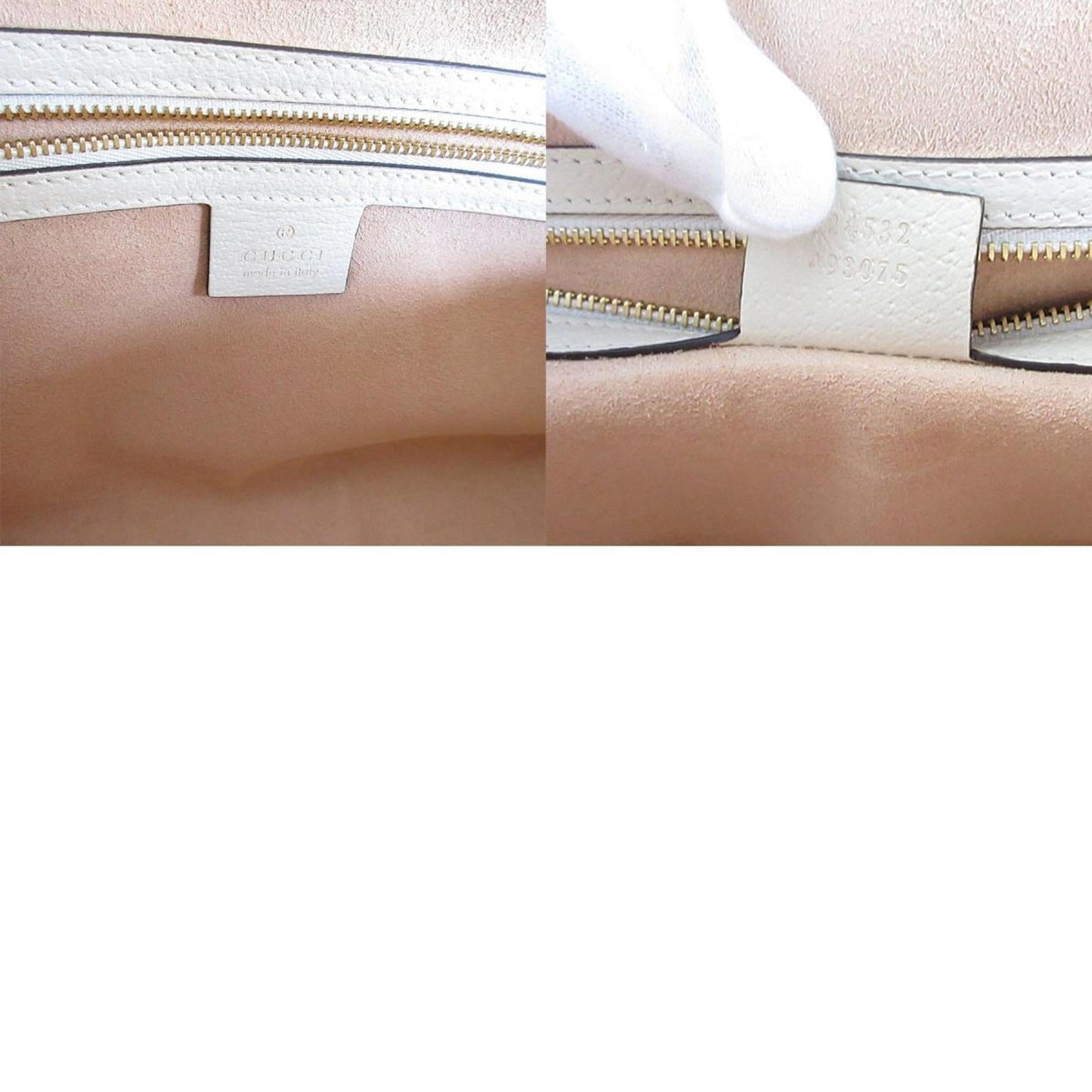 Gucci Off-White Leather Handbag Shoulder Bag