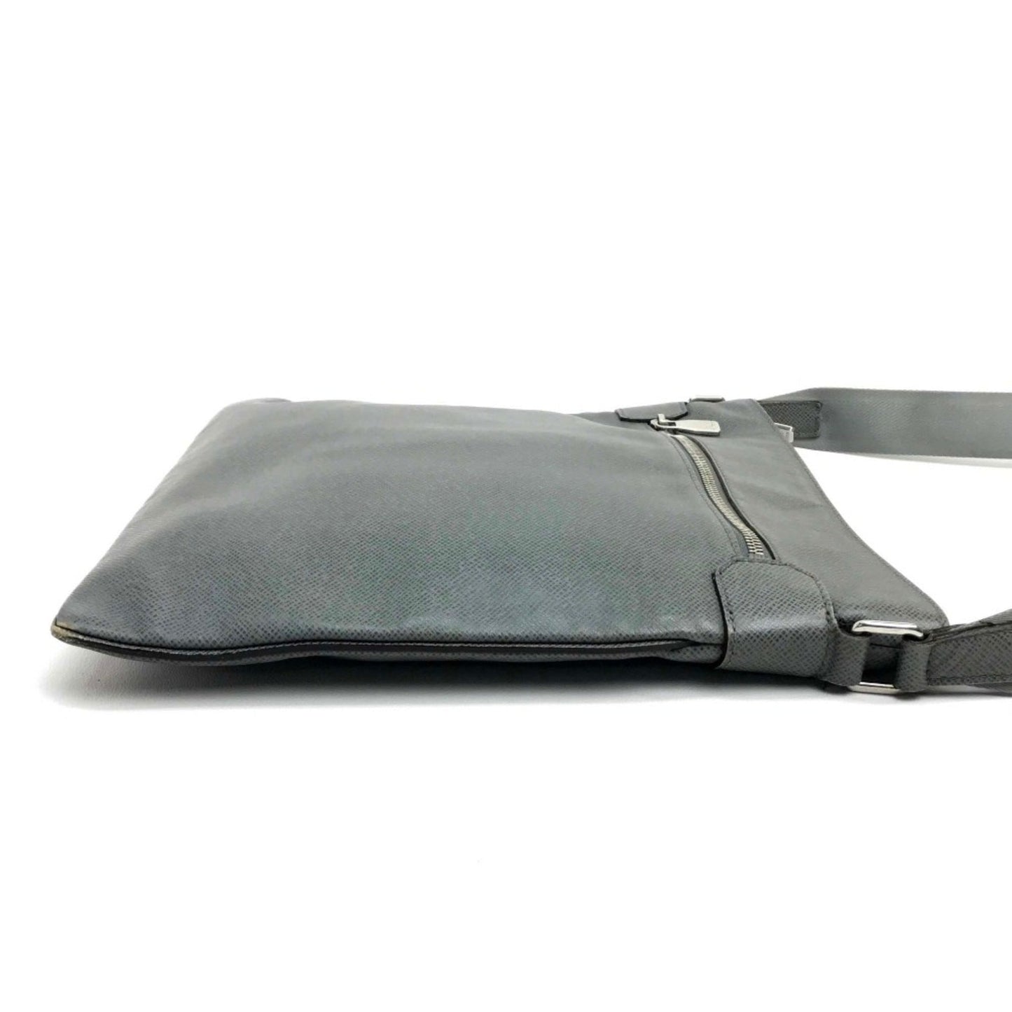 Louis Vuitton Gray Leather Shoulder Bag