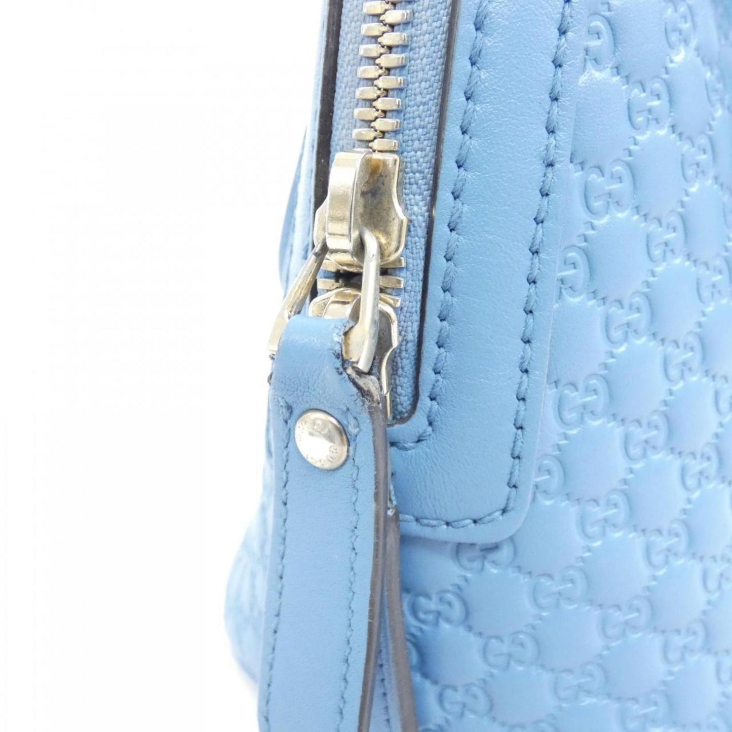 Gucci Light Blue Leather Handbag