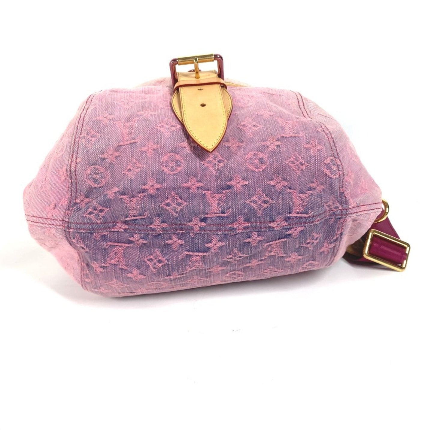 Louis Vuitton Pink Monogram Denim Shoulder Bag