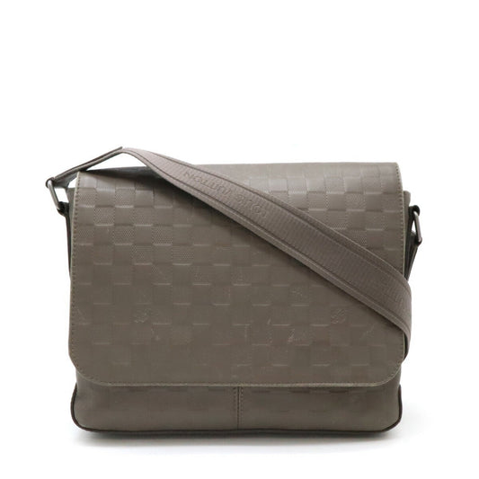 Louis Vuitton Grannis Grayish Damier Infini Leather Shoulder Bag ()
