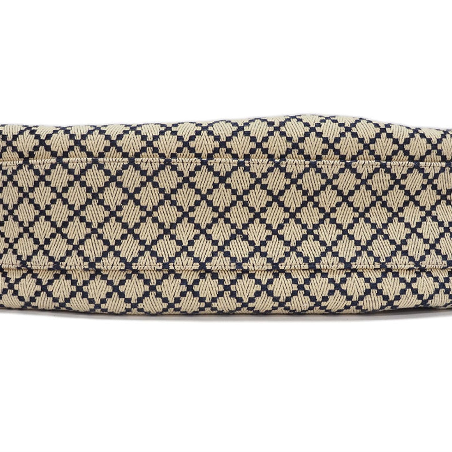 Gucci Diamante Beige Brown Navy Canvas Leather Handbag
