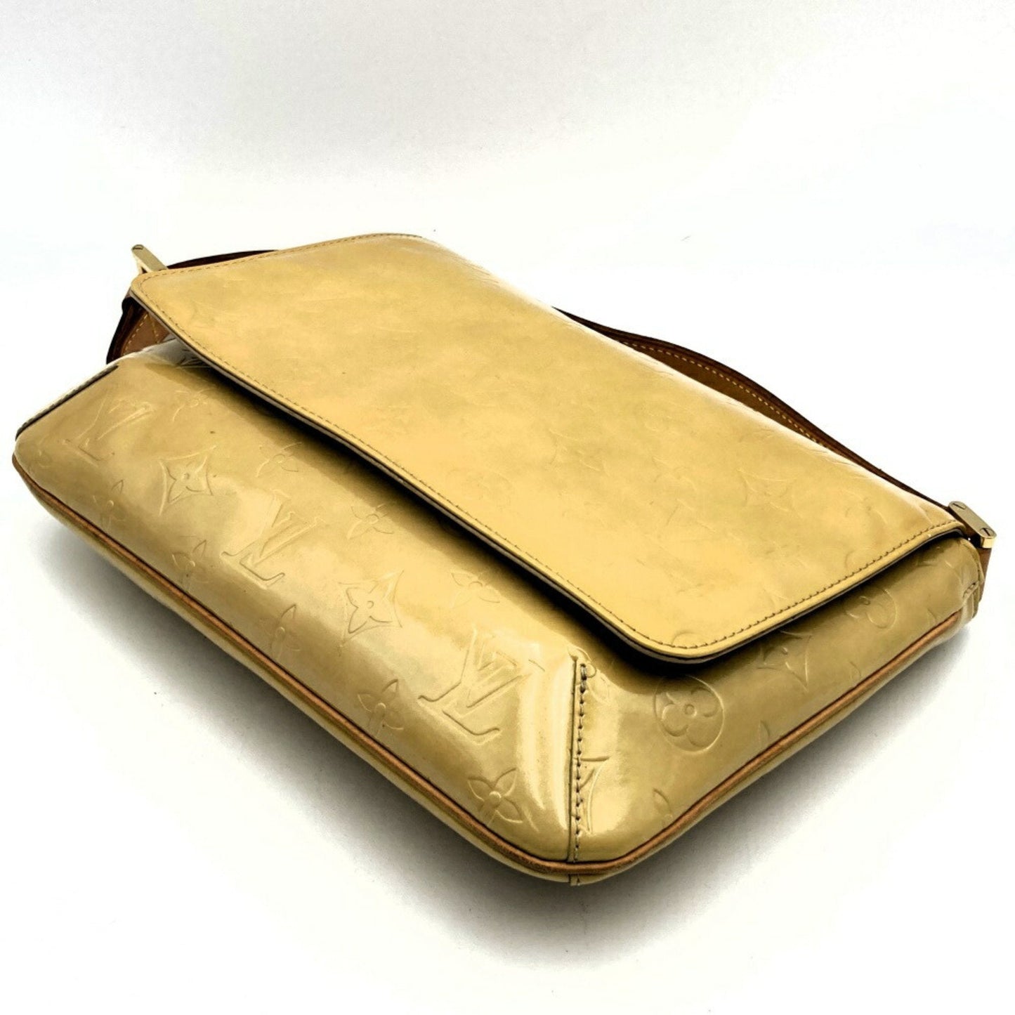 Louis Vuitton Beige Gold Vernis Shoulder Bag