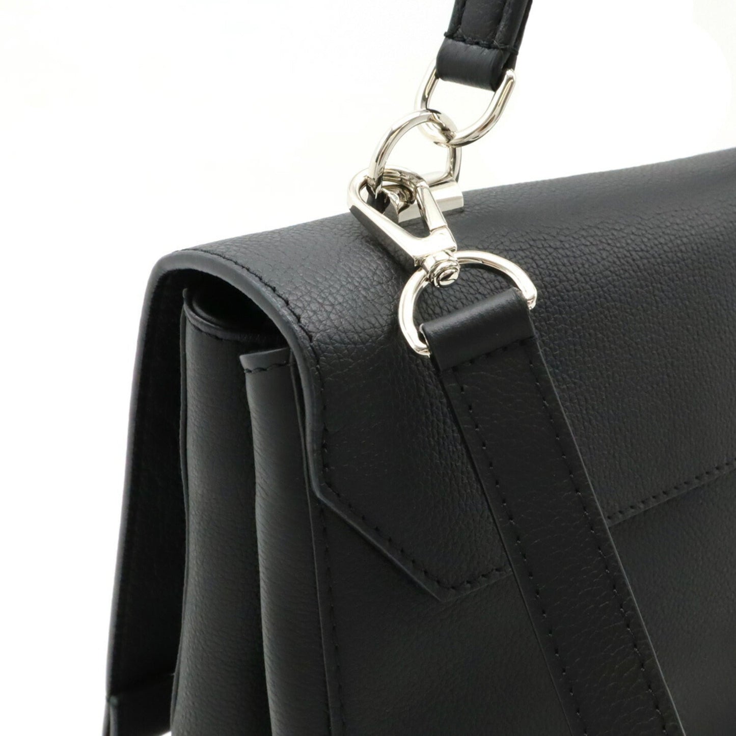 Louis Vuitton Black Noir Leather Handbag Shoulder Bag