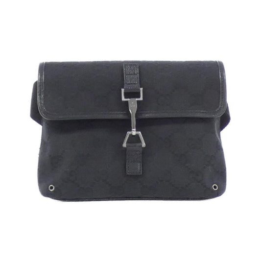 Gucci Black Gg Canvas Fanny Pack ()