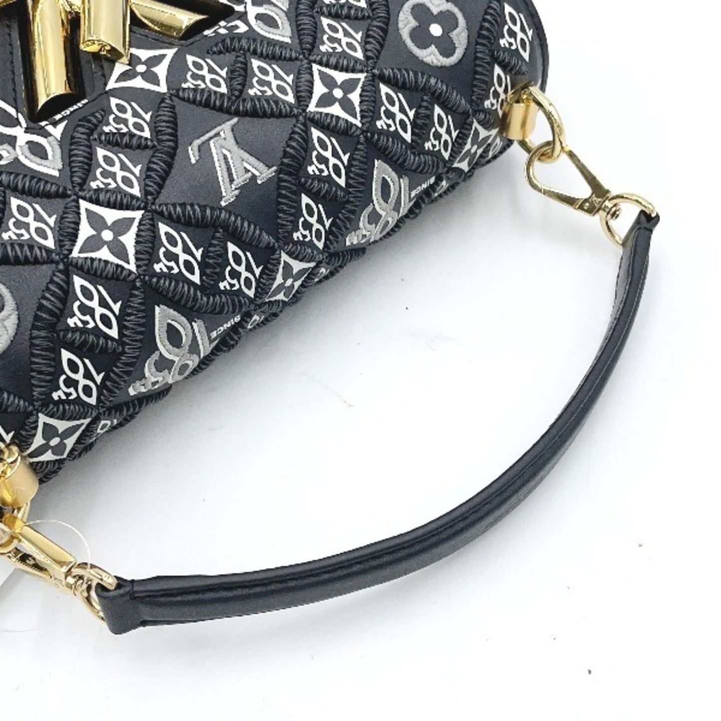 Louis Vuitton Black Leather Shoulder Bag