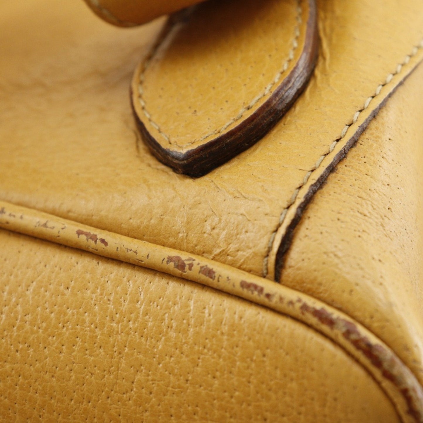 Gucci Yellow Leather Backpack