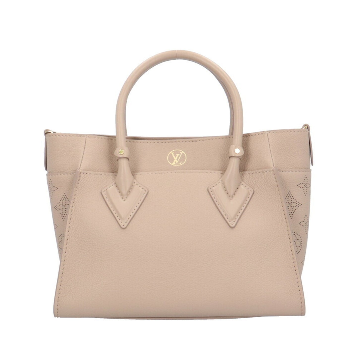 Louis Vuitton Beige Galle Leather Mahina Leather Shoulder Bag