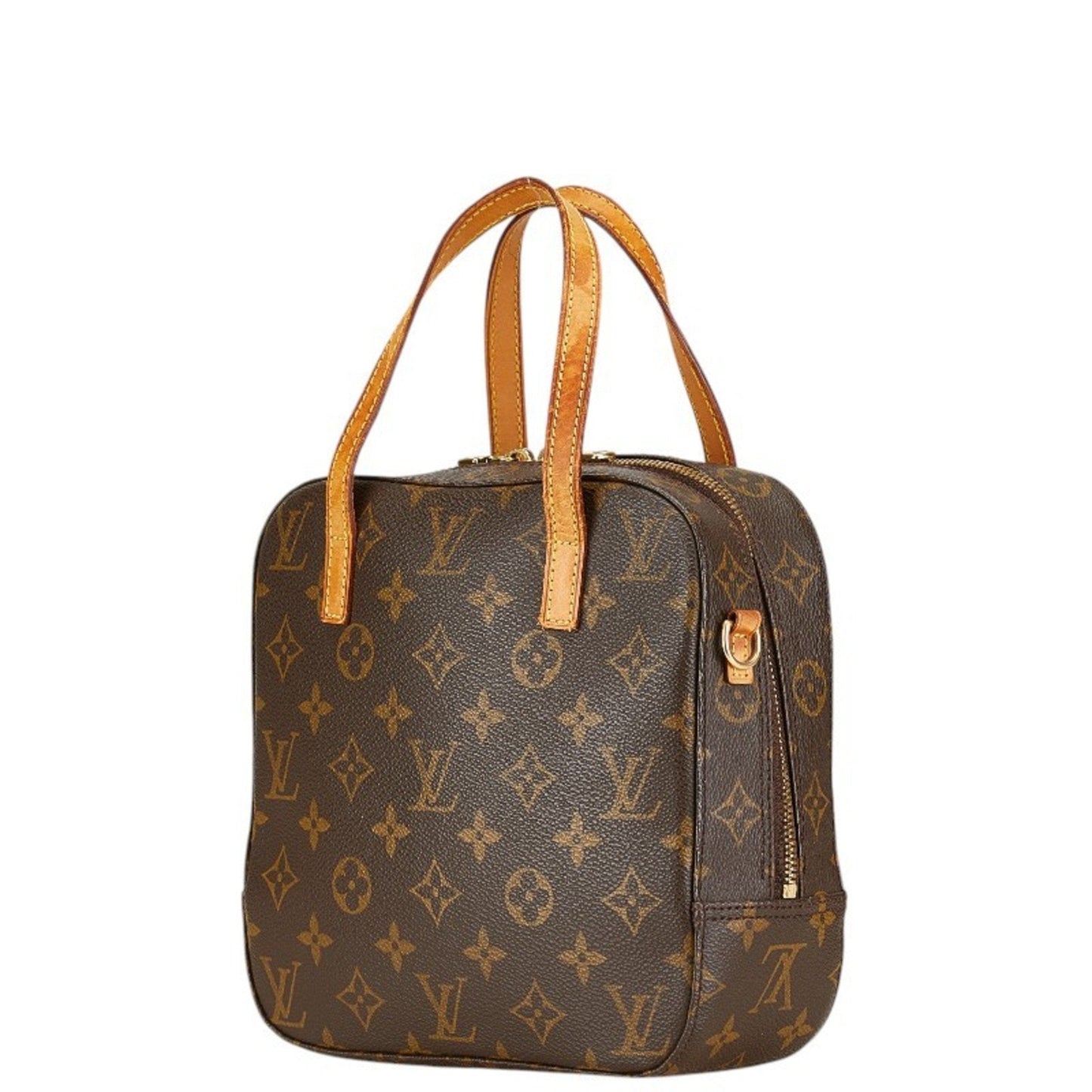 Louis Vuitton Brown Pvc Leather Handbag Shoulder Bag