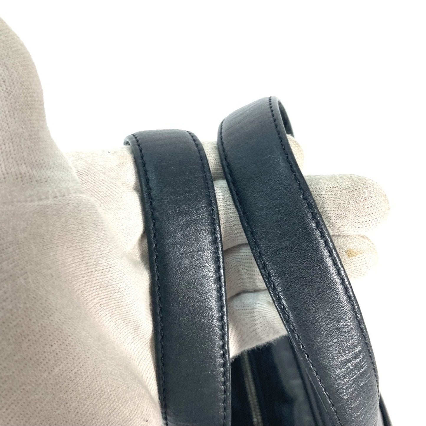 Louis Vuitton Black Leather Shoulder Bag