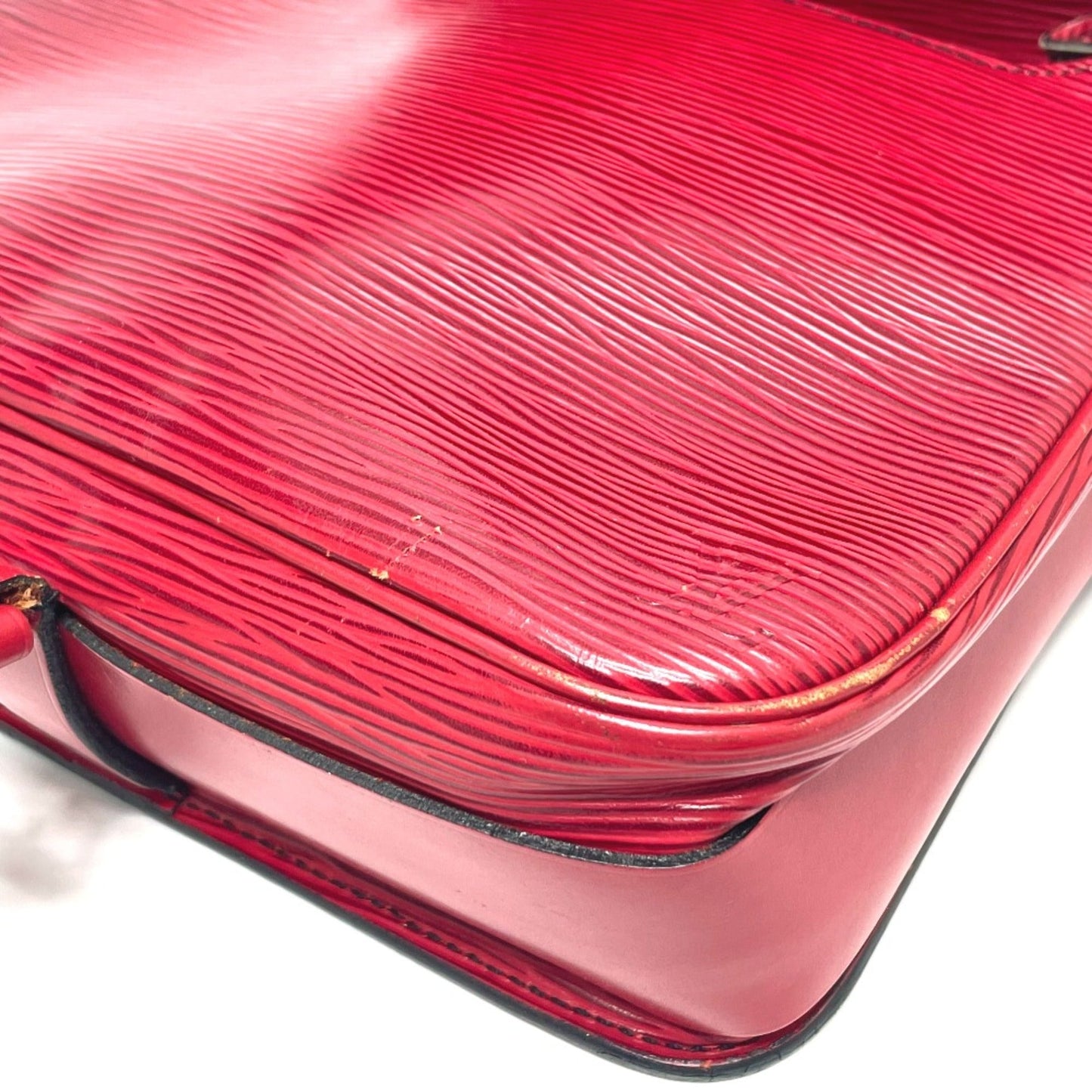 Louis Vuitton Red Leather Shoulder Bag