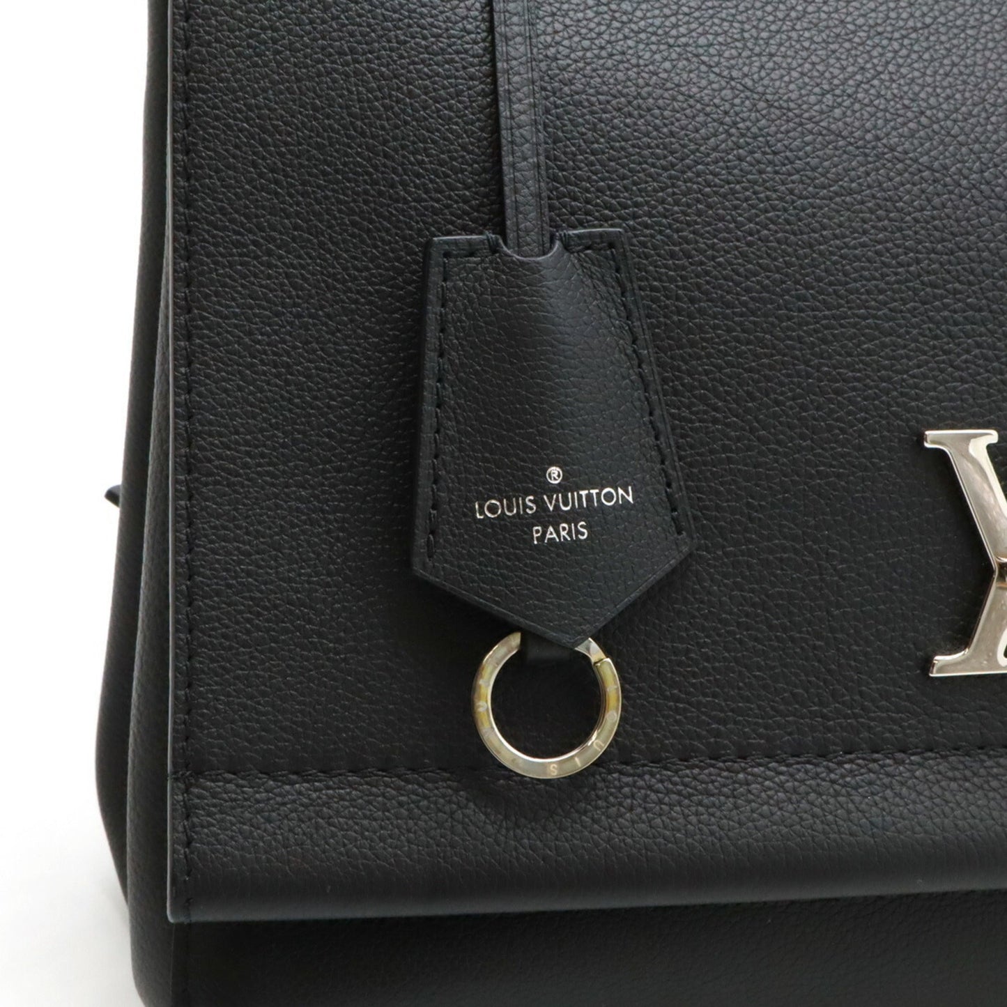 Louis Vuitton Black Noir Leather Handbag Shoulder Bag