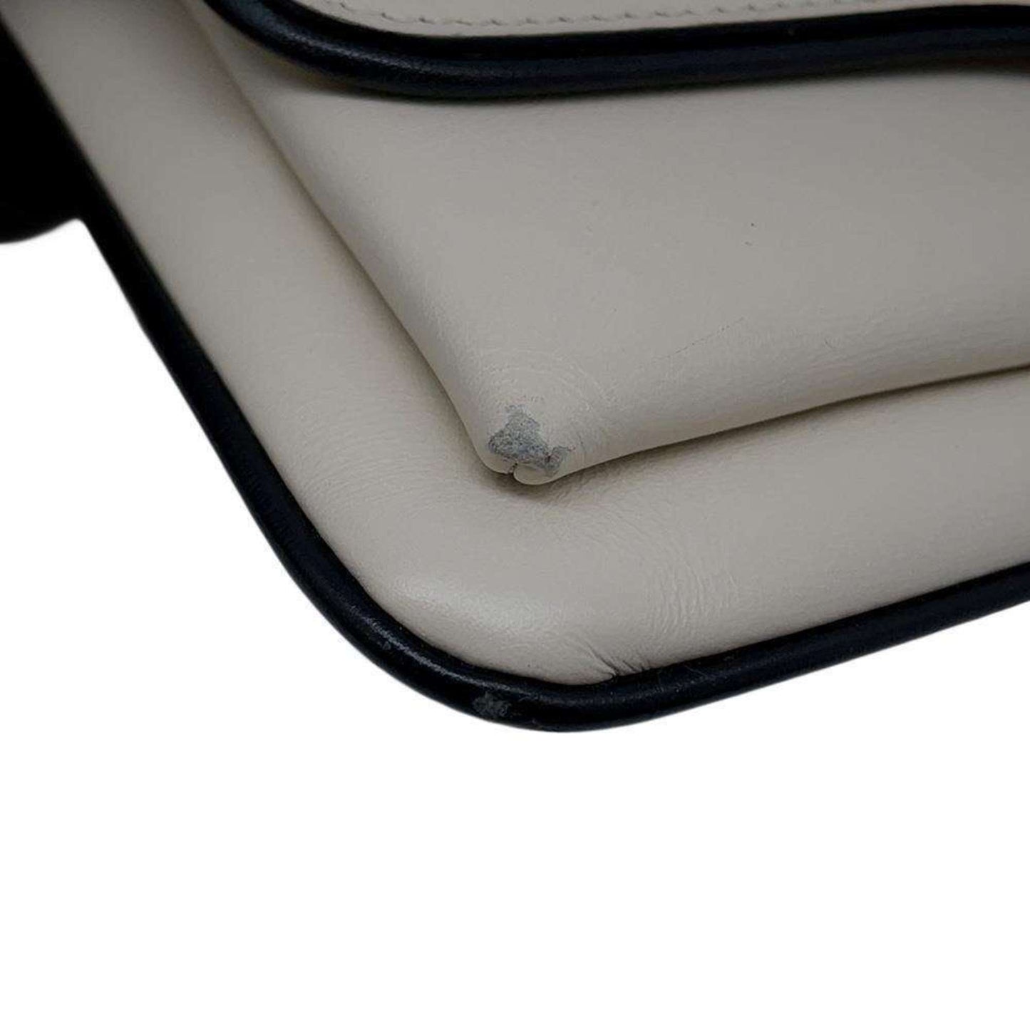 Gucci White Leather Shoulder Bag