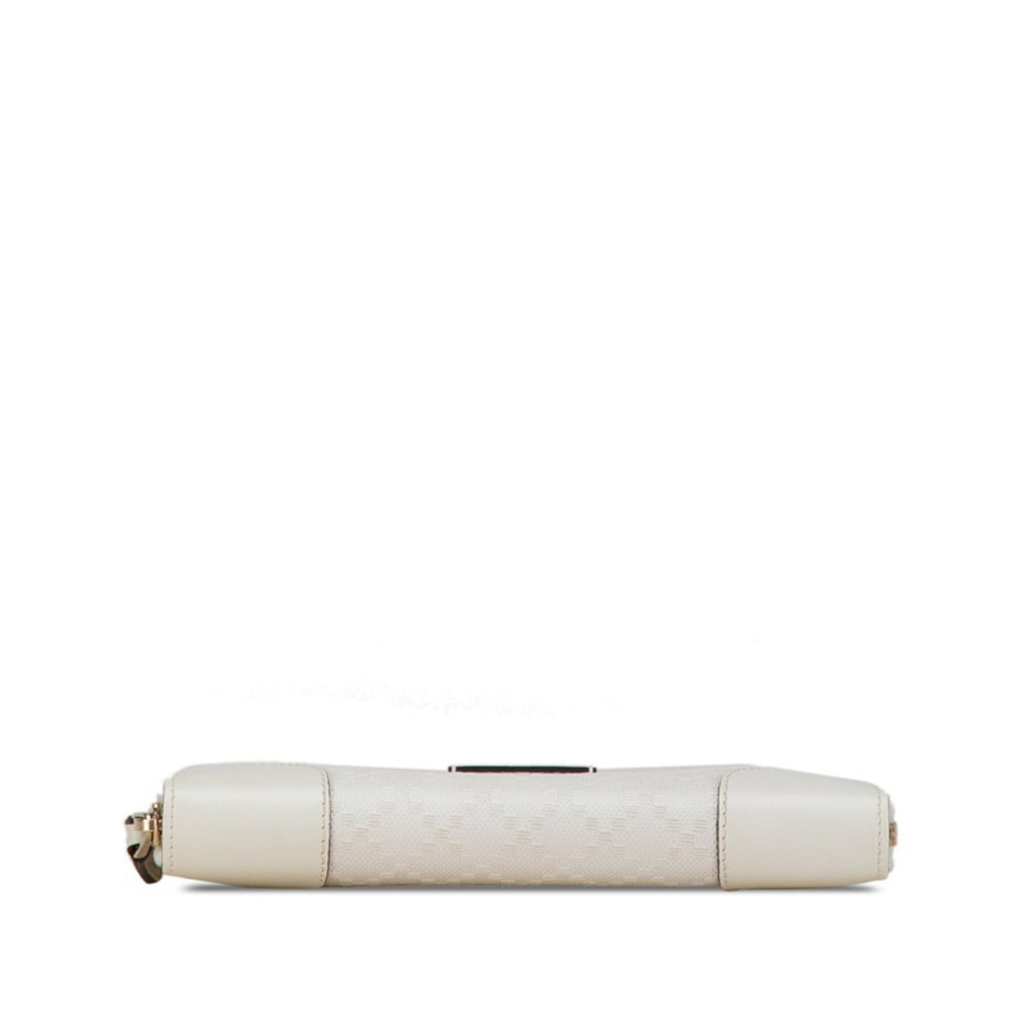 Gucci White Pvc Leather Long Wallet (Bi-Fold)