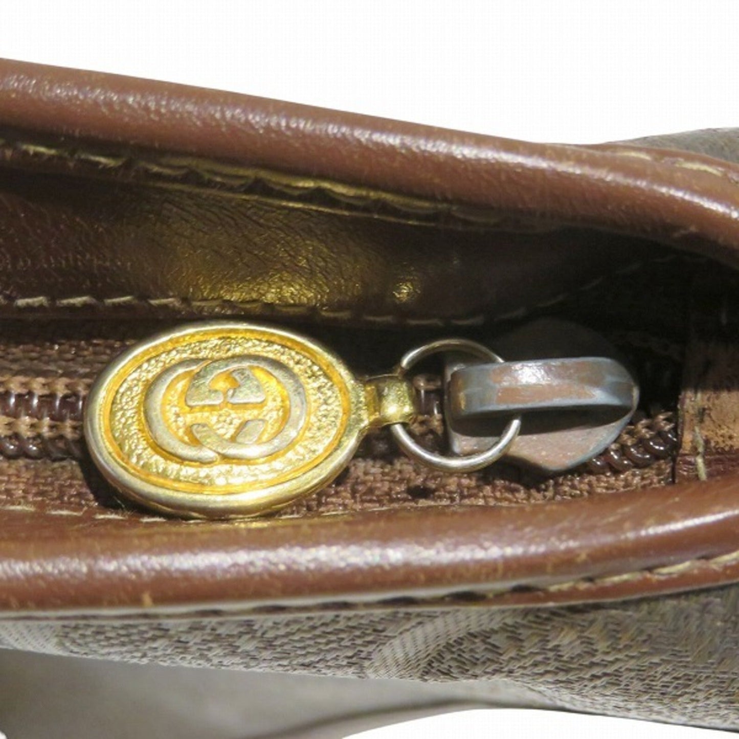 Gucci Black Pvc Leather Shoulder Bag Tote Bag