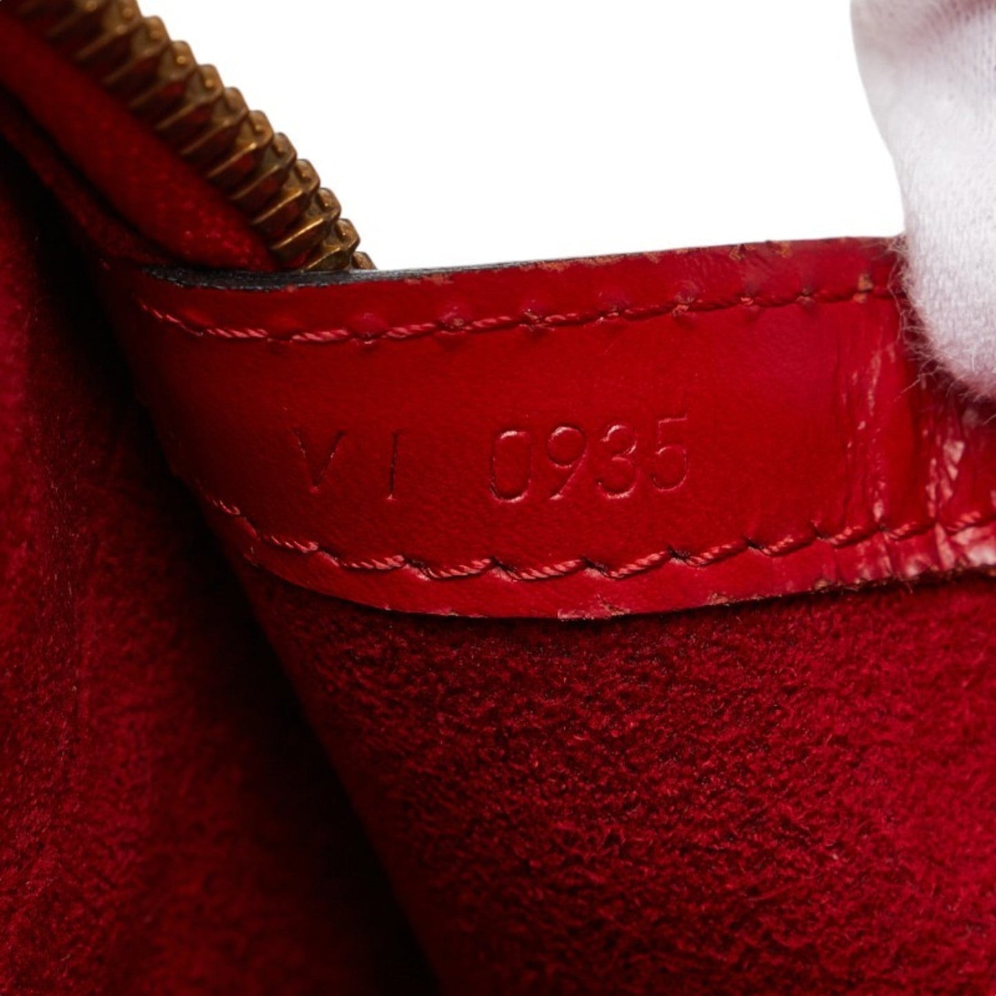 Louis Vuitton Castilian Red Epi Leather Shoulder Bag Tote Bag