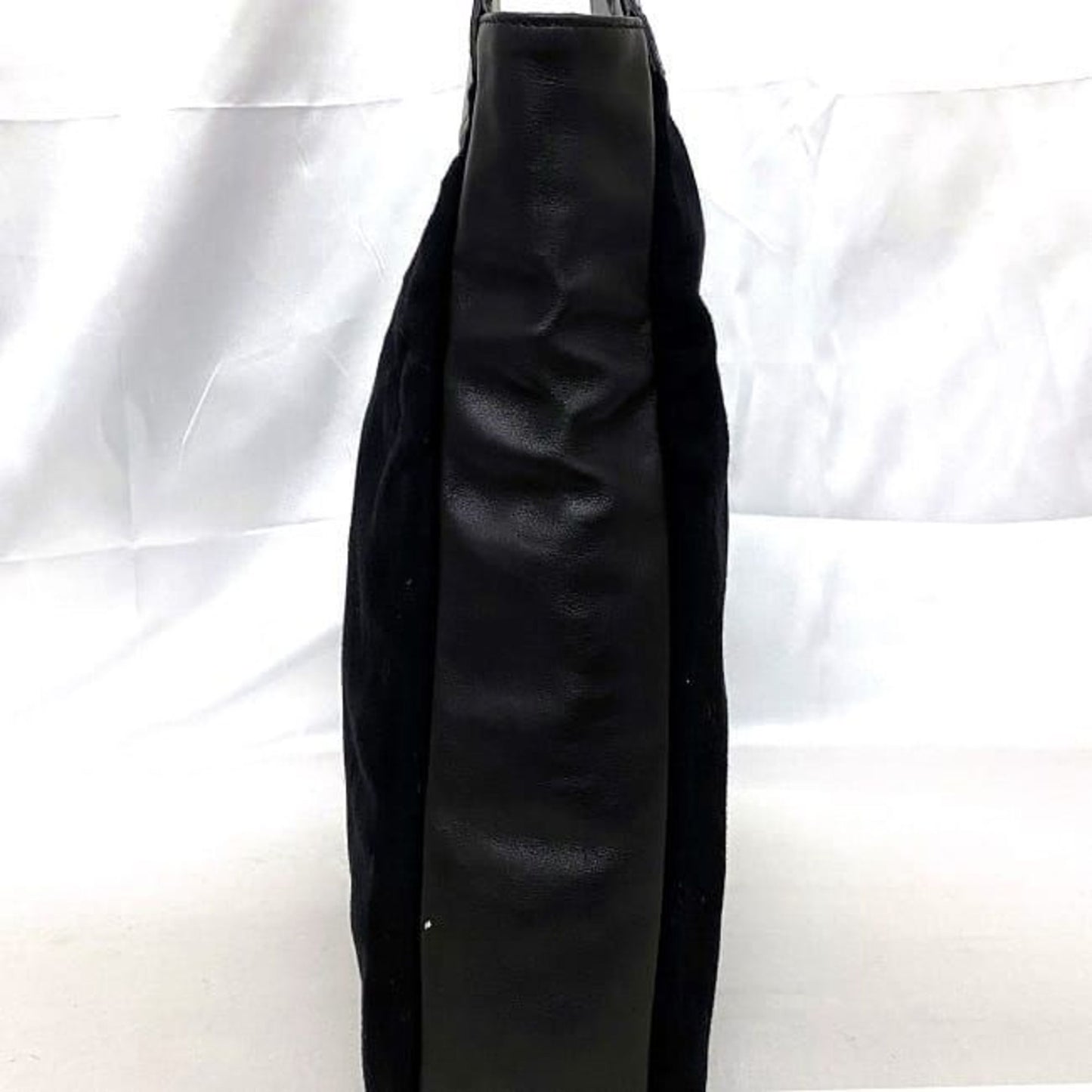 Gucci Black Suede Leather Handbag Tote Bag
