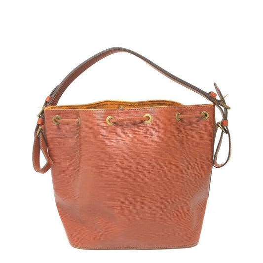 Louis Vuitton Brown Leather Shoulder Bag ()