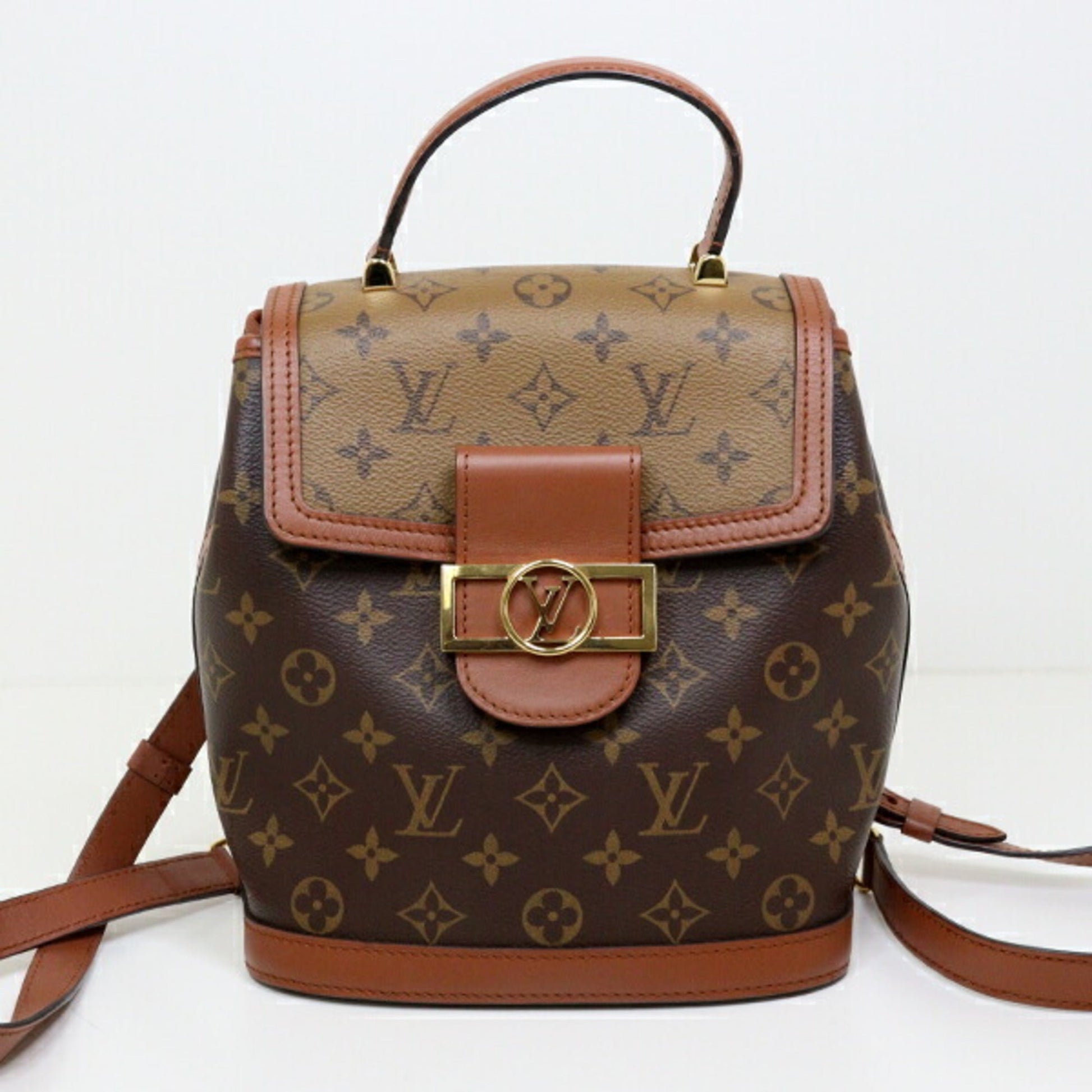 Louis Vuitton Monogram Reverse Beige Brown Monogram Monogram Reverse Monogram Backpack ()