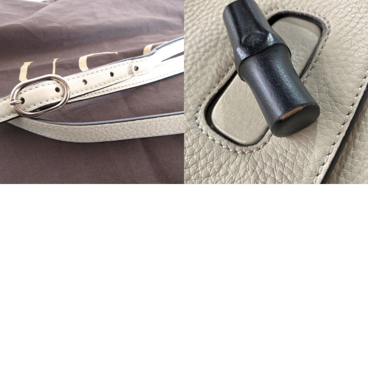 Gucci Ivory Leather Handbag Shoulder Bag