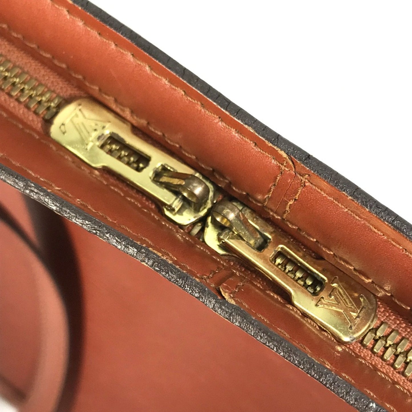 Louis Vuitton Brown Leather Shoulder Bag