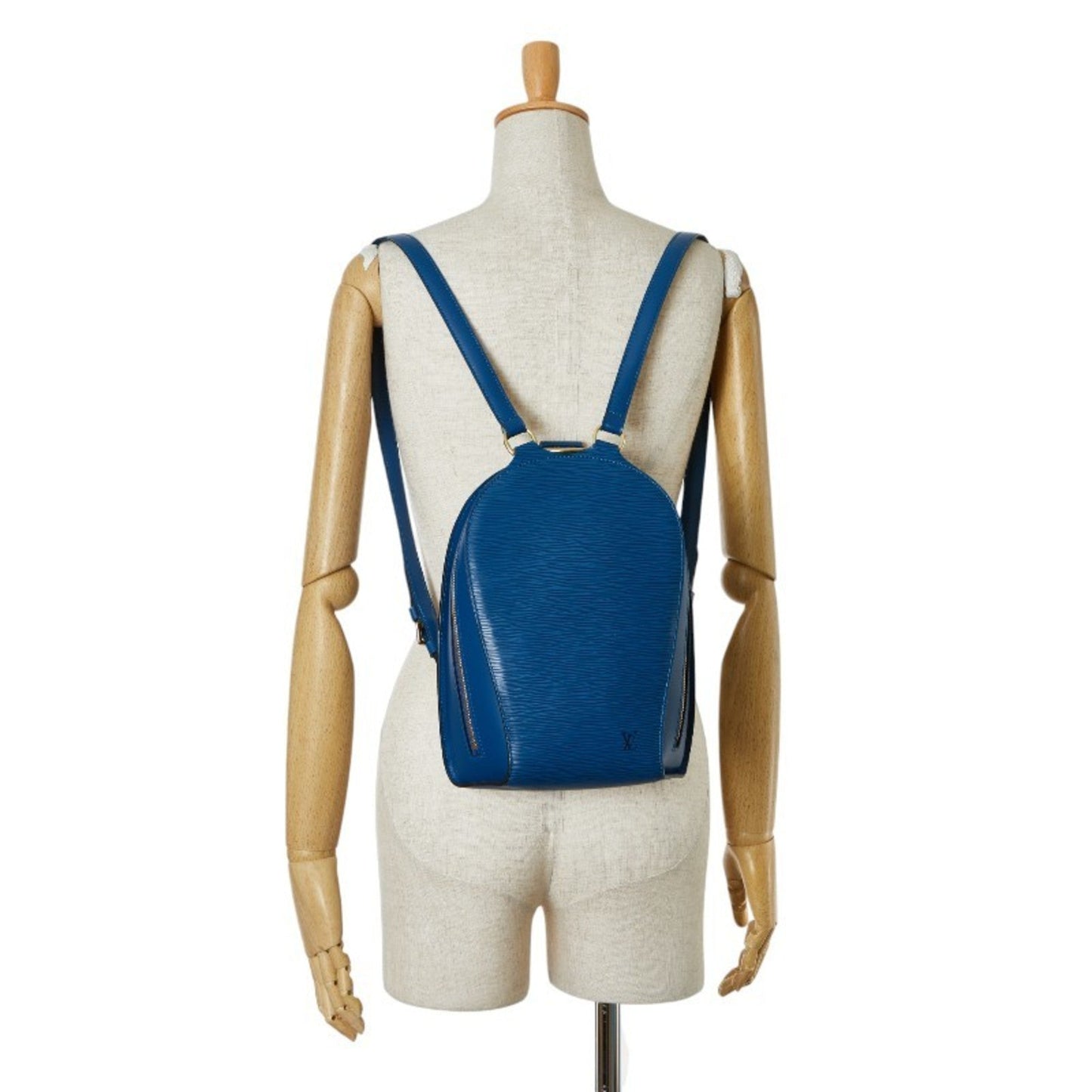 Louis Vuitton Toledo Blue Leather Backpack