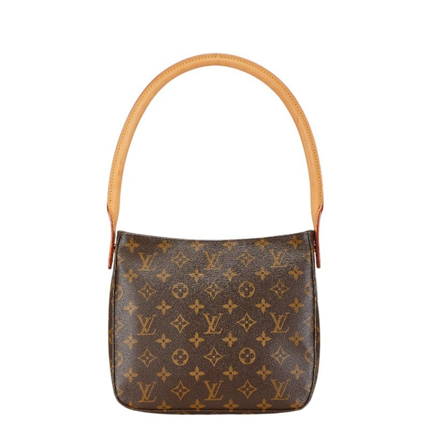 Louis Vuitton Brown Pvc Leather Handbag Shoulder Bag ()