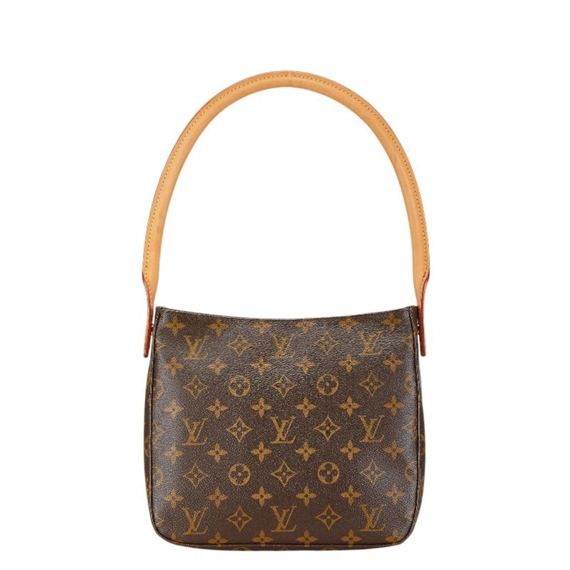 Louis Vuitton Brown Pvc Leather Handbag Shoulder Bag ()