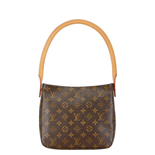 Louis Vuitton Brown Pvc Leather Handbag Shoulder Bag ()