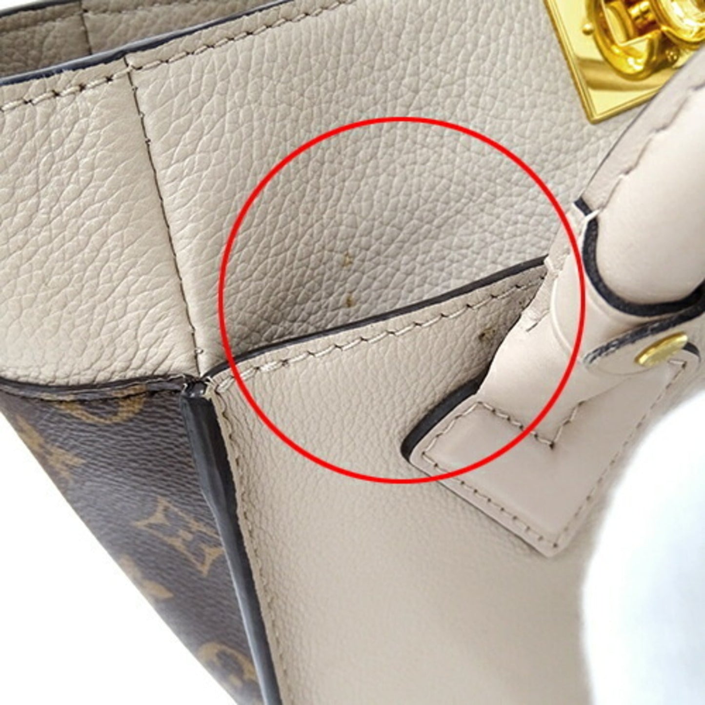 Louis Vuitton Grayish Monogram Leather Handbag Shoulder Bag