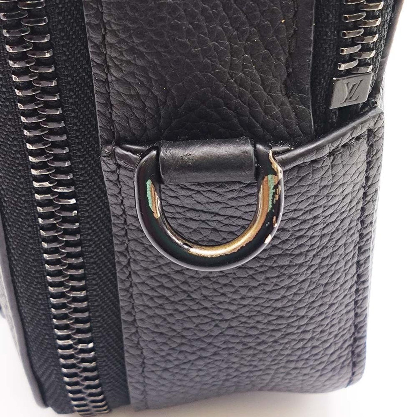 Louis Vuitton Black Leather Shoulder Bag