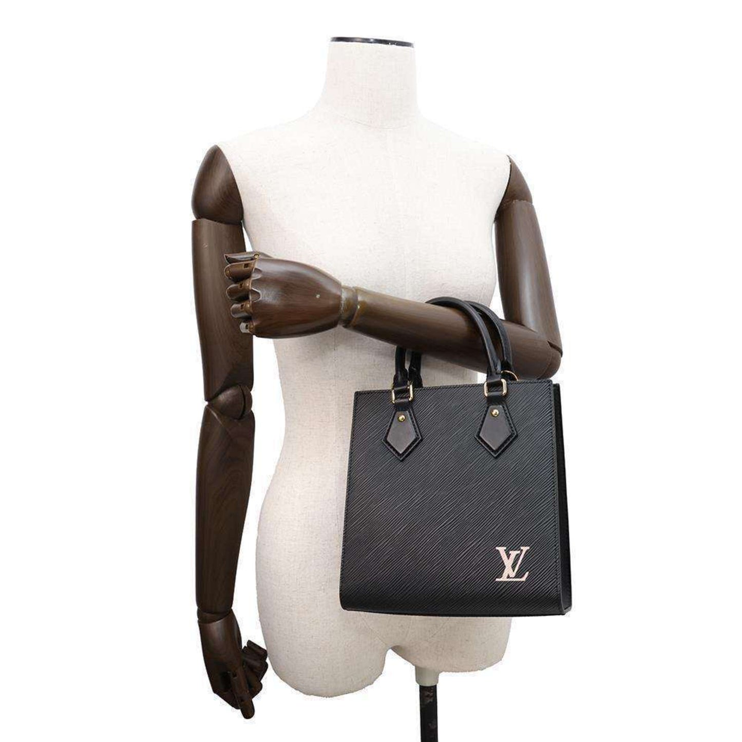 Louis Vuitton Noir Epi Leather Handbag Shoulder Bag