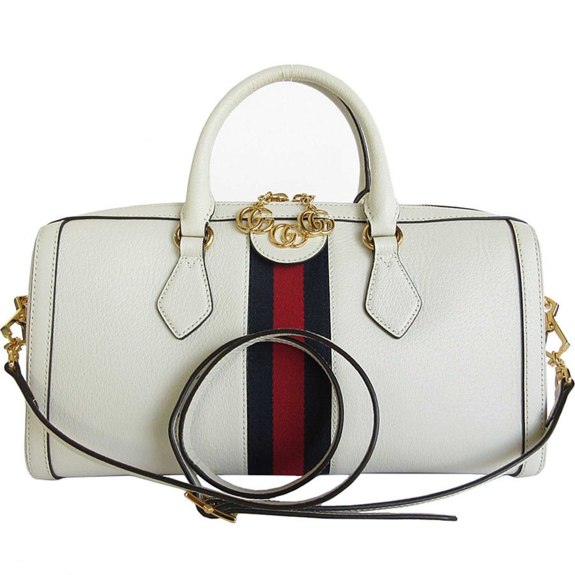 Gucci Off-White Leather Handbag Shoulder Bag ()