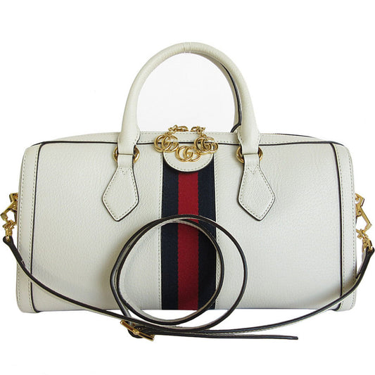 Gucci Off-White Leather Handbag Shoulder Bag ()