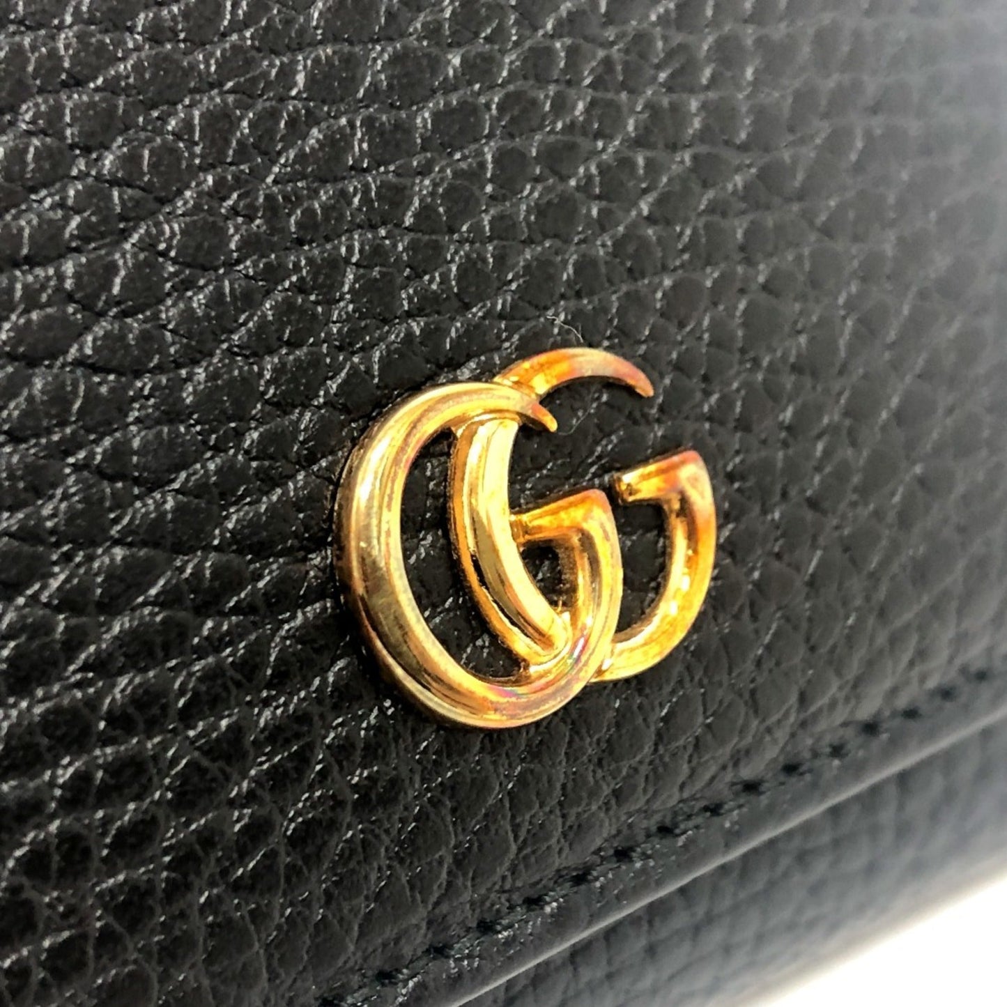 Gucci Black Leather Wallet (Tri-Fold)