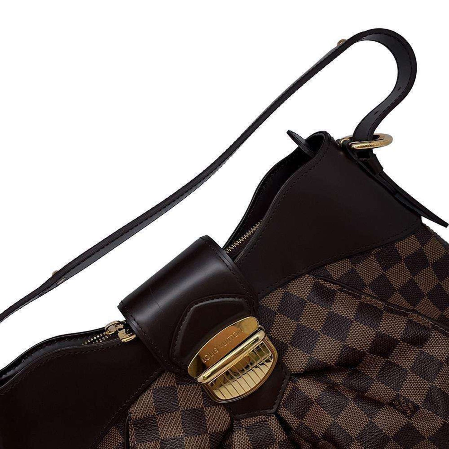 Louis Vuitton Damier Damier Canvas Ebene Red Color Damier Canvas Shoulder Bag