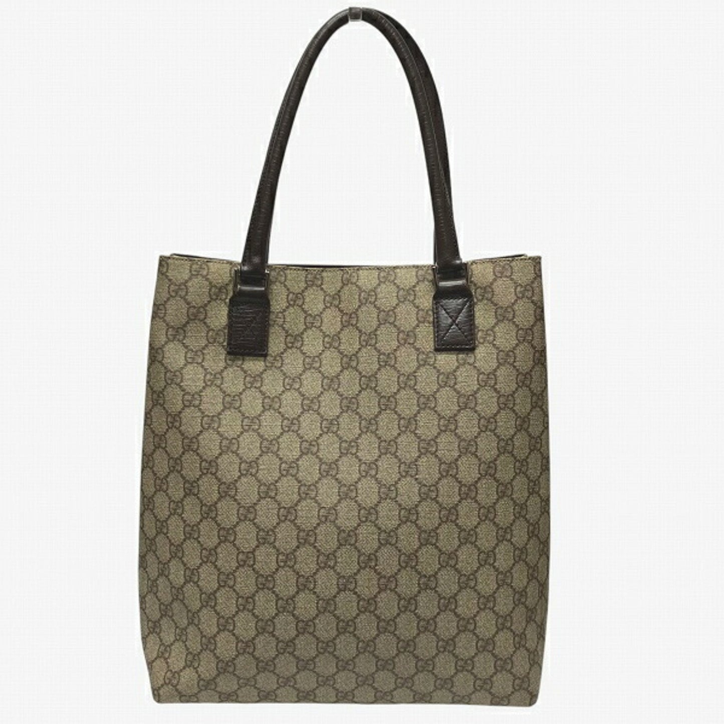 Gucci Brown Pvc Leather Tote Bag