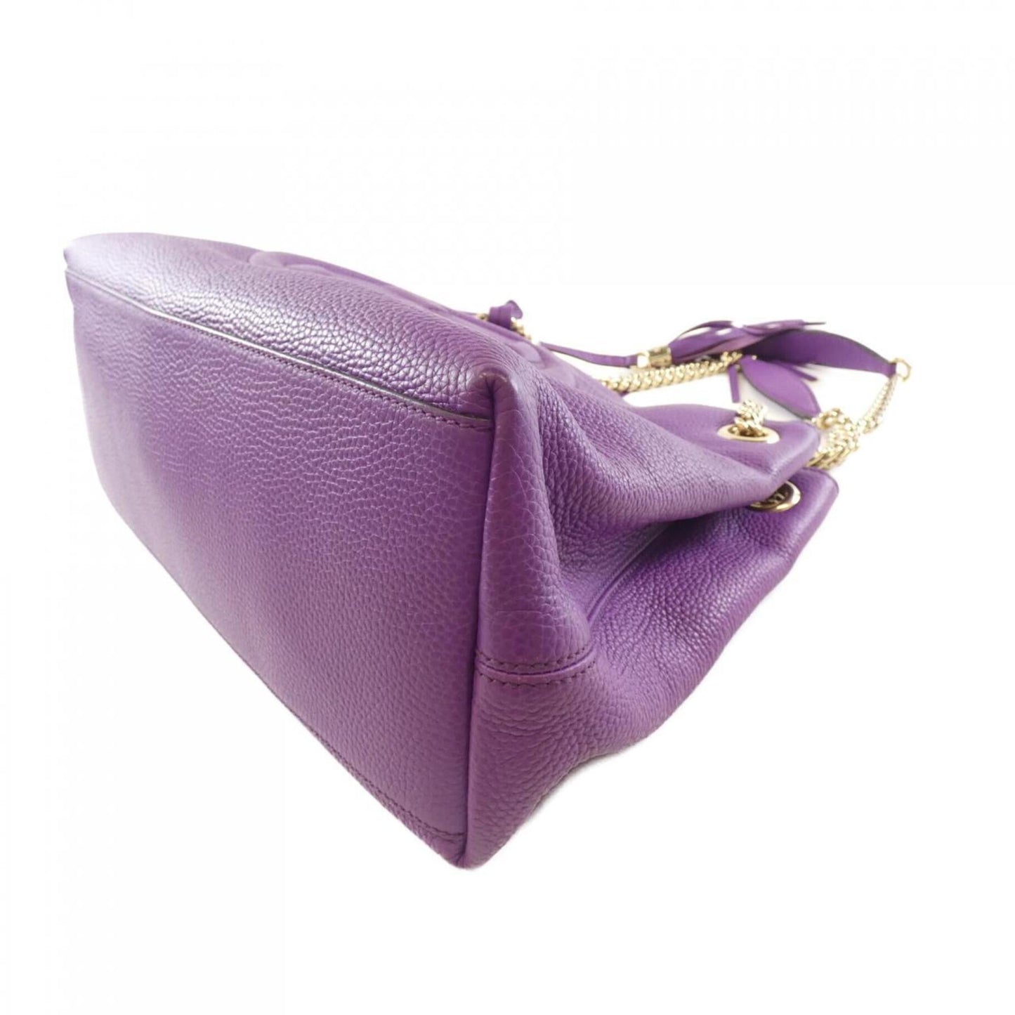 Gucci Purple Leather Shoulder Bag