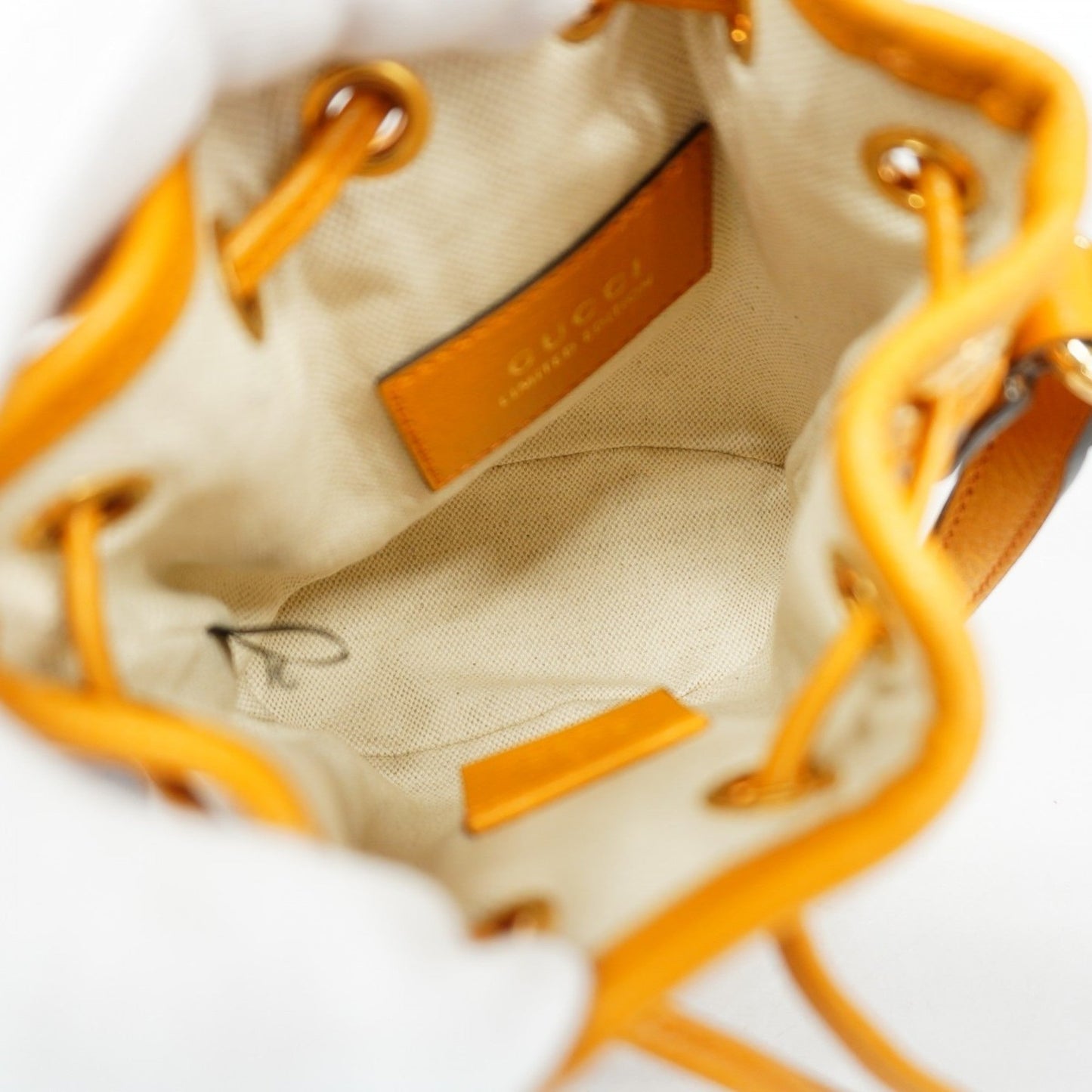 Gucci Brown Yellow Pvc Leather Shoulder Bag