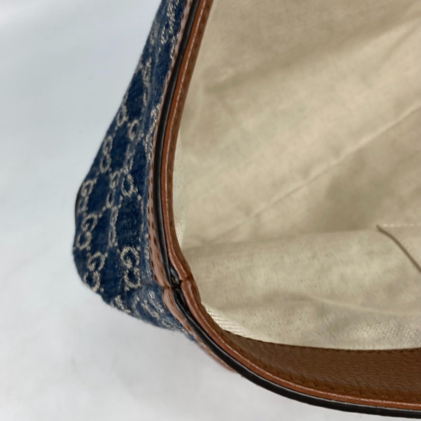 Gucci Blue Denim Tote Bag