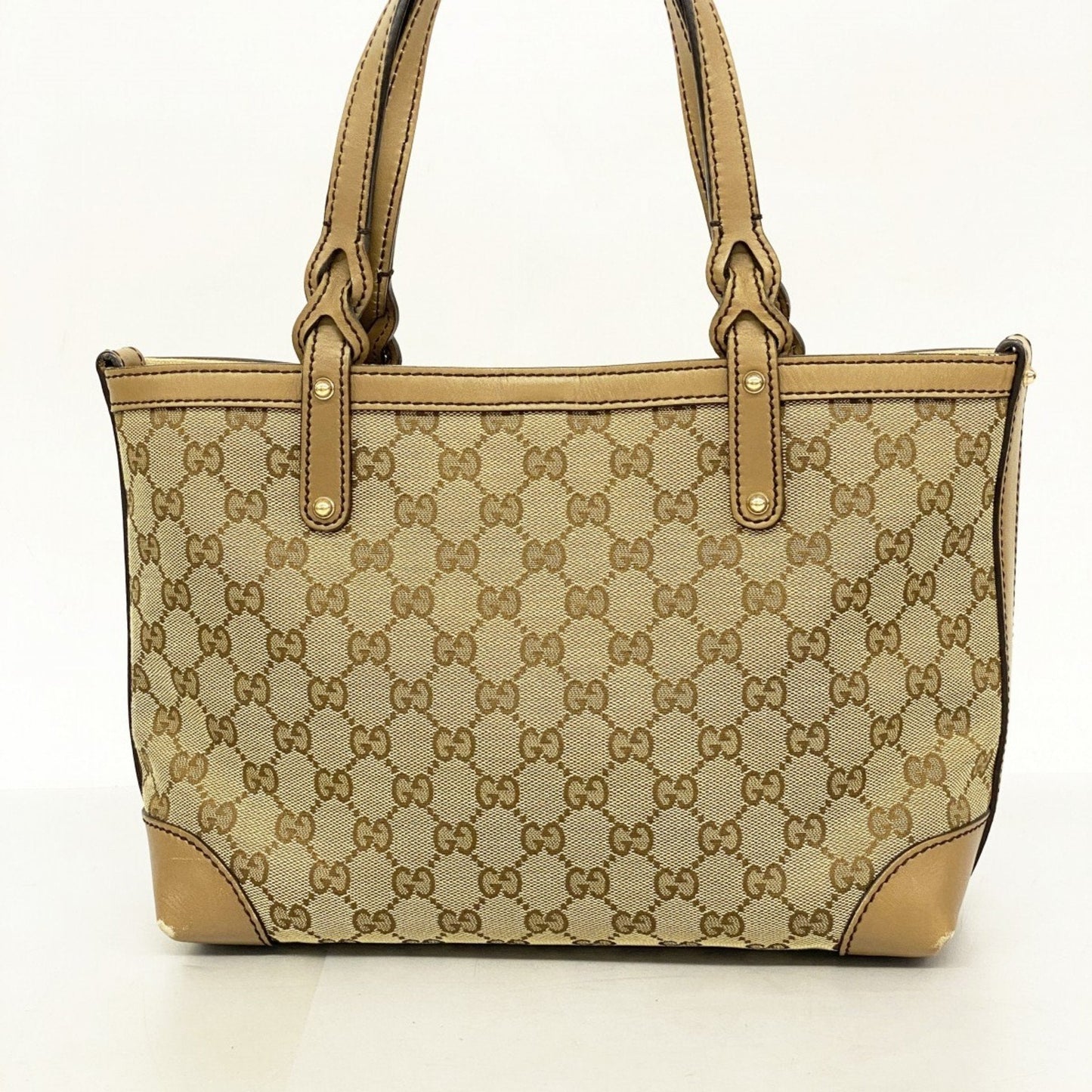 Gucci Brown Canvas Tote Bag