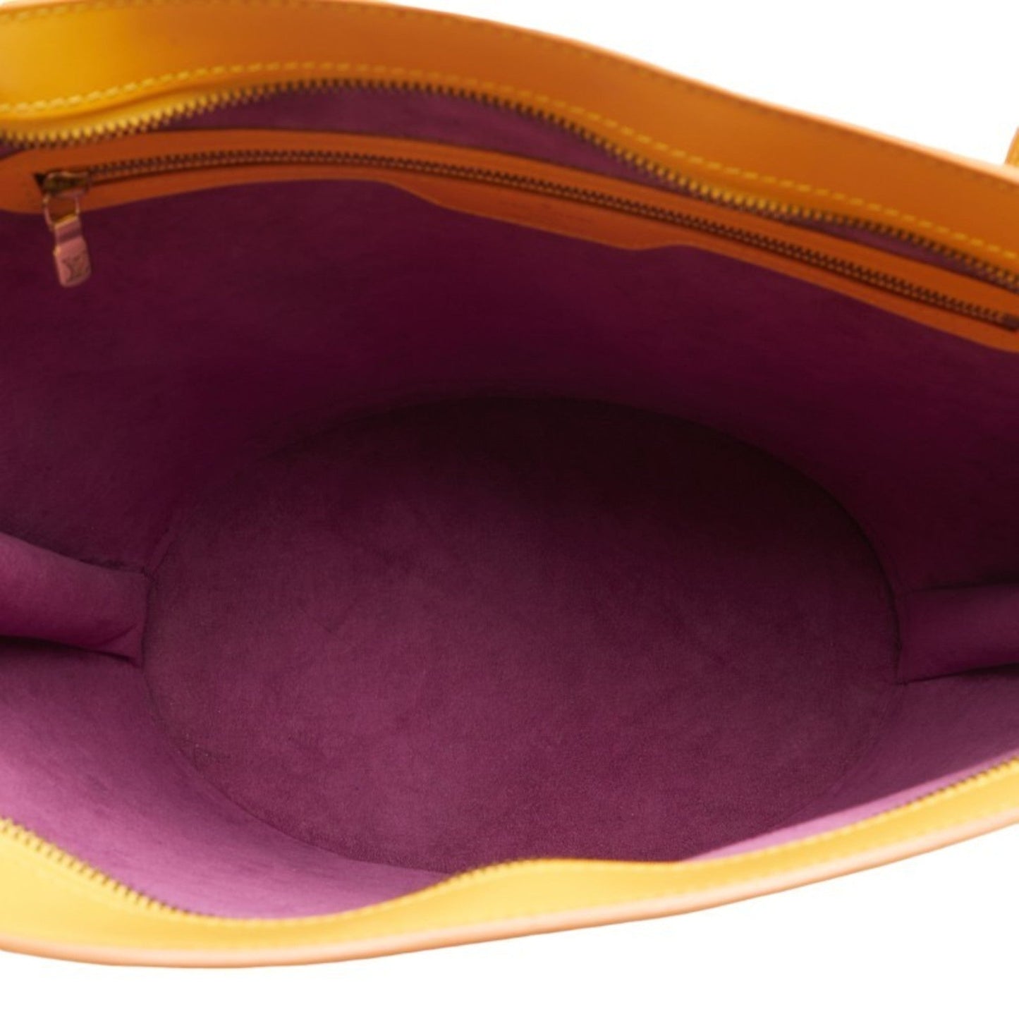 Louis Vuitton Yellow Leather Shoulder Bag Tote Bag