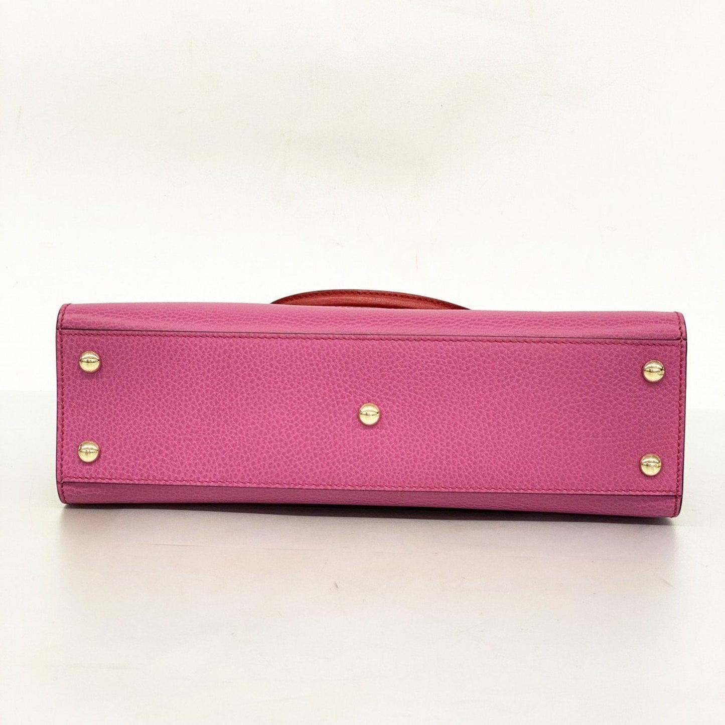 Gucci Pink Red Color Leather Handbag