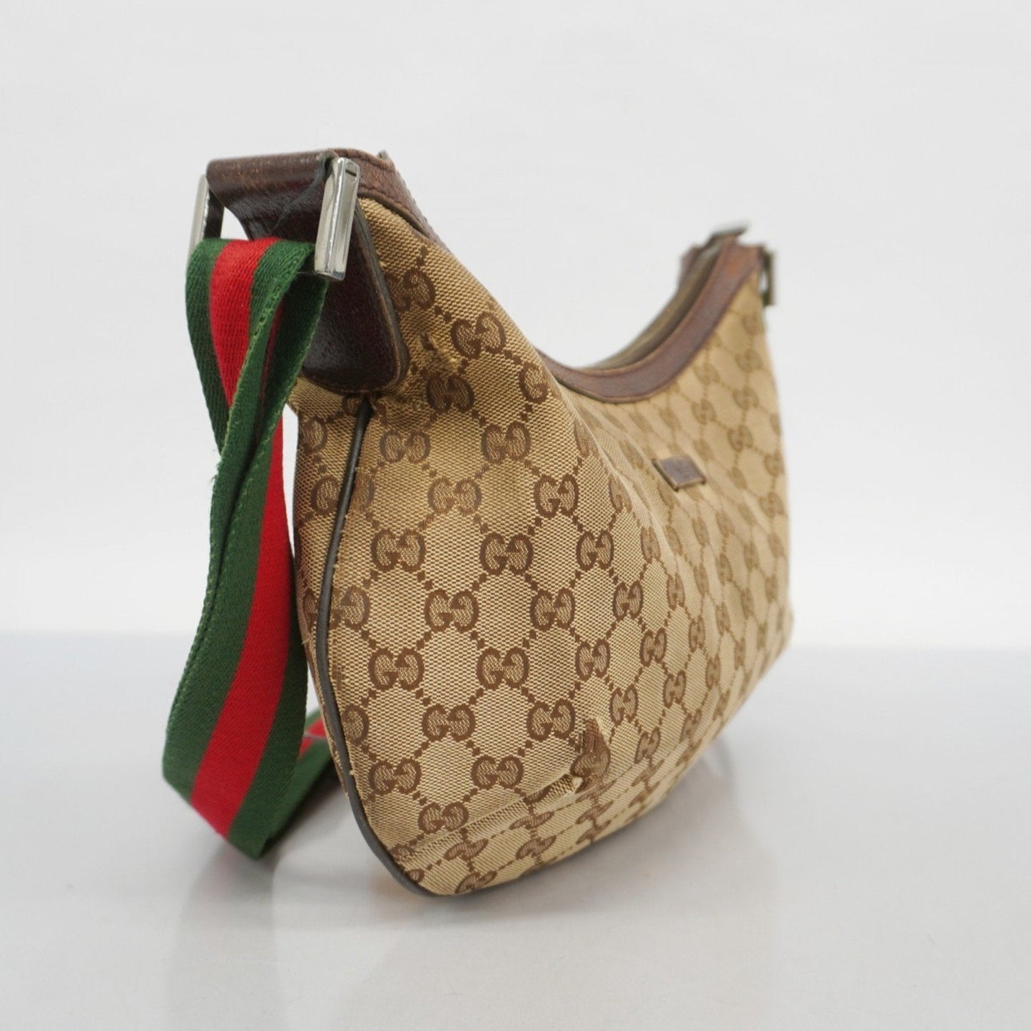 Gucci Brown Canvas Shoulder Bag