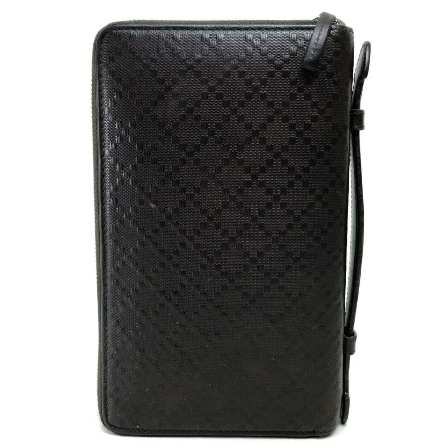 Gucci Dark Brown Leather Long Wallet (Bi-Fold)