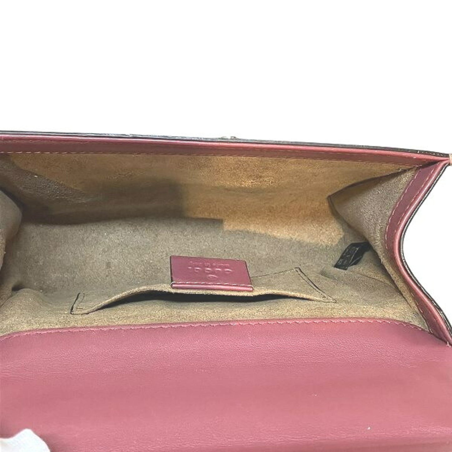 Gucci Brown Multi-Color Pink Pvc Leather Shoulder Bag